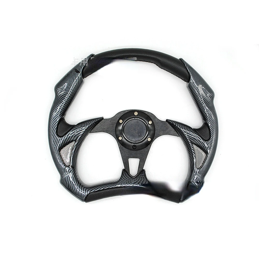 Modified Carbon Fiber PVC350mm of Automobile Steering Wheel Modified Steering Wheel Racing Steering Controller 
Modified Carbon Fiber PVC350mm of Automobile Steering Wheel Modified Steering Wheel Racing Steering Controller