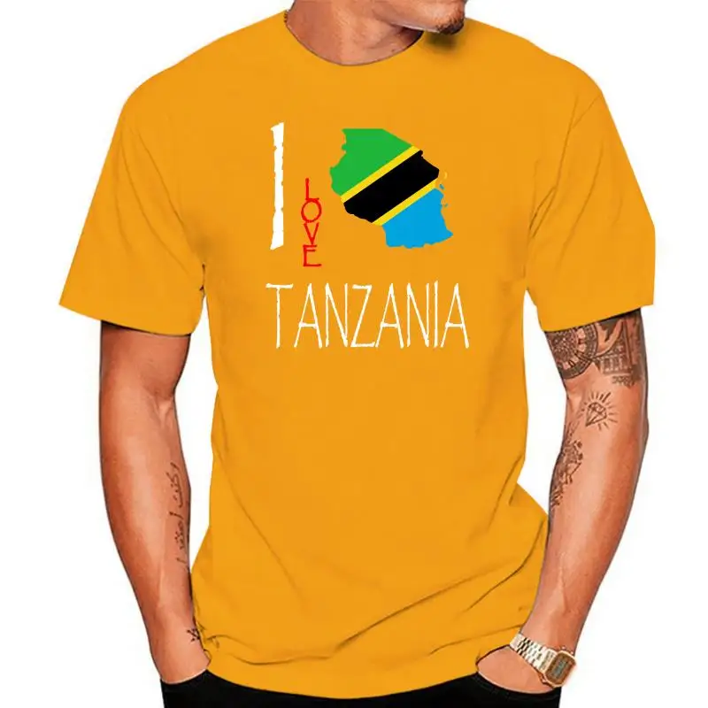 

TANZANIA I Love Culture Flag T-SHIRT TEES discout hot new fashion top free shipping 2022 New Mens T Shirts