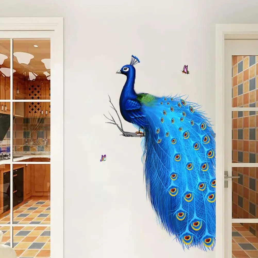 1pc Peacock Pattern Wall Sticker, Self Adhesive Wall Art Decal For Home Decor Blue Peacock Butterfly Wall Decal K9G5
1pc Peacock Pattern Wall Sticker, Self Adhesive Wall Art Decal For Home Decor Blue Peacock Butterfly Wall Decal K9G5
