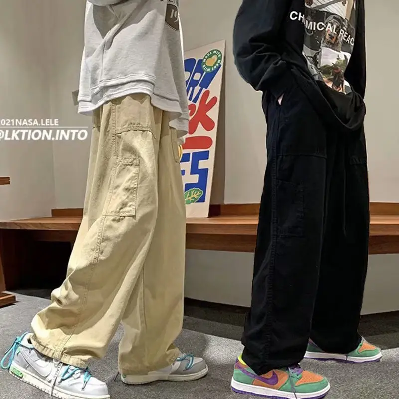 Harajuku Streetwear Cargo Pants Men Wide Leg Oversize Pants Casual Sport Cotton Sweatpants Male Straight Long Trousers 2023 New
Harajuku Streetwear Cargo Pants Men Wide Leg Oversize Pants Casual Sport Cotton Sweatpants Male Straight Long Trousers 2023 New