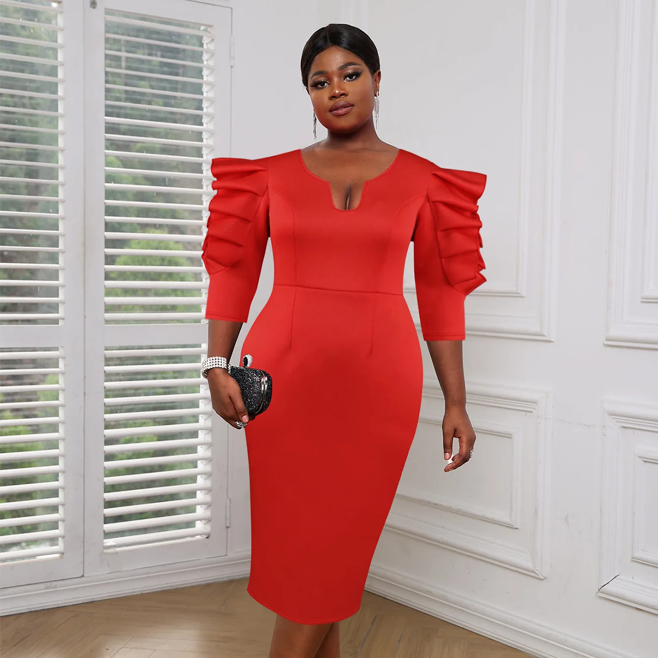 Sexy V Neck Hollow Out Sleeve Ruffles Bodycon Dress Elegant Dresses For Women 2023 Evening Party High Waist Gown African Dress
Sexy V Neck Hollow Out Sleeve Ruffles Bodycon Dress Elegant Dresses For Women 2023 Evening Party High Waist Gown African Dress
