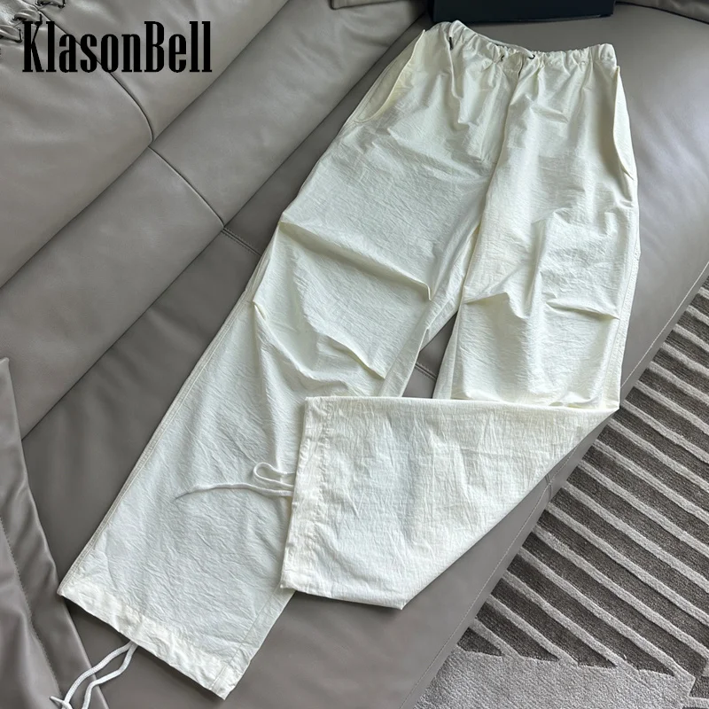 7,6 KlasonBell модные популярные брюки-карго с вышивкой букв для девушек с рюшами и шнуровкой на талии Свободные повседневные брюки на шнуровке для женщин
7,6 KlasonBell модные популярные брюки-карго с вышивкой букв для девушек с рюшами и шнуровкой на талии Свободные повседневные брюки на шнуровке для женщин