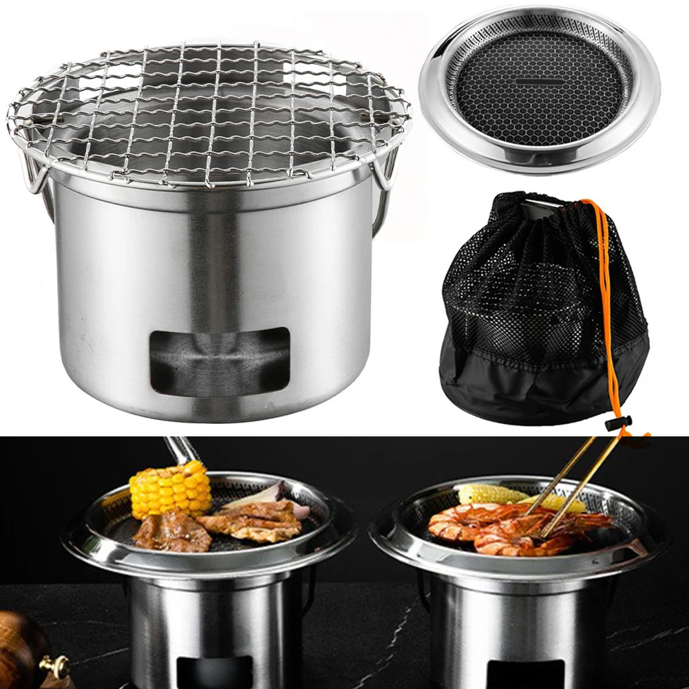 Portable Mini Stainless Steel Barbecue Stove Outdoor Stainless Steel BBQ Charcoal Grill For Travel Picnic Party Camping
Portable Mini Stainless Steel Barbecue Stove Outdoor Stainless Steel BBQ Charcoal Grill For Travel Picnic Party Camping