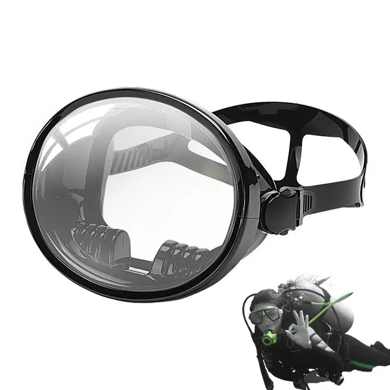 

Регулируемые водонепроницаемые маски для подводного плавания, маска для дайвинга, очки с одним объективом из закаленного стекла, очки для плавания в рыбалке