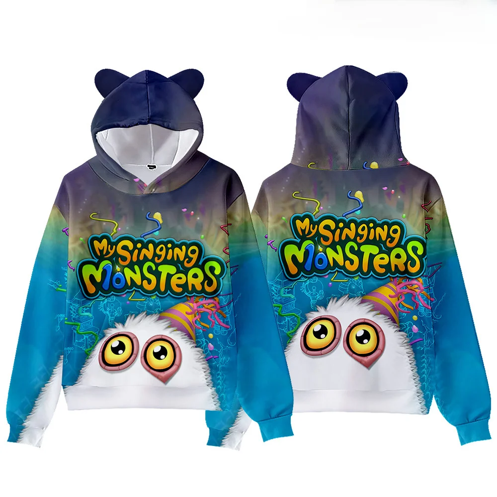 My Singing Monsters Peripheral Casual Pullover Adult Monster Concert Cat Ear Pullover Hooded Sweater Cosplay Costume Accessories
My Singing Monsters Peripheral Casual Pullover Adult Monster Concert Cat Ear Pullover Hooded Sweater Cosplay Costume Accessories