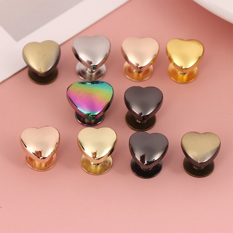 5Set 10mm Heart Shape Metal Screwback Rivet Screw Studs Nail For Leathercarft Garment Belt Wallet Bag Decoration Accessories 
5Set 10mm Heart Shape Metal Screwback Rivet Screw Studs Nail For Leathercarft Garment Belt Wallet Bag Decoration Accessories