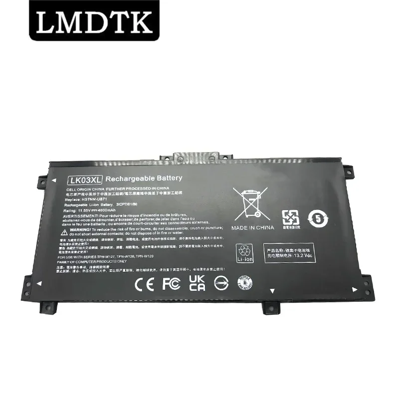 

LMDTK Новый LK03XL Аккумулятор для ноутбука HP Envy 15x360 15-bp 15-cn TPN-W127 W128 W129 W132 HSTNN-LB7U HSTNN-UB7I LB8J