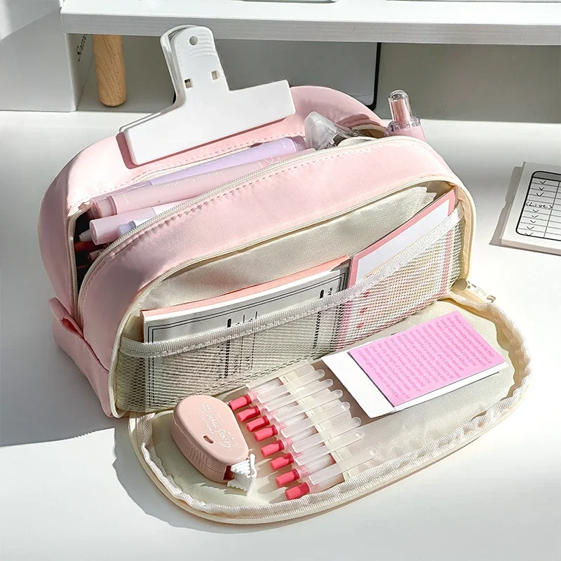 Ultra-large Capacity Pencil Bag Aesthetic Stationery Bag Multilayer Pen Case Girls Zipper Pencil Pouch School Supplies
Ultra-large Capacity Pencil Bag Aesthetic Stationery Bag Multilayer Pen Case Girls Zipper Pencil Pouch School Supplies