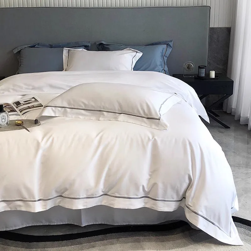 2024 Newest Long-staple Cotton Four-piece Bed Linen Newest Plain Color Cotton Bedding Simple Nordic Style Fashion White Color
2024 Newest Long-staple Cotton Four-piece Bed Linen Newest Plain Color Cotton Bedding Simple Nordic Style Fashion White Color