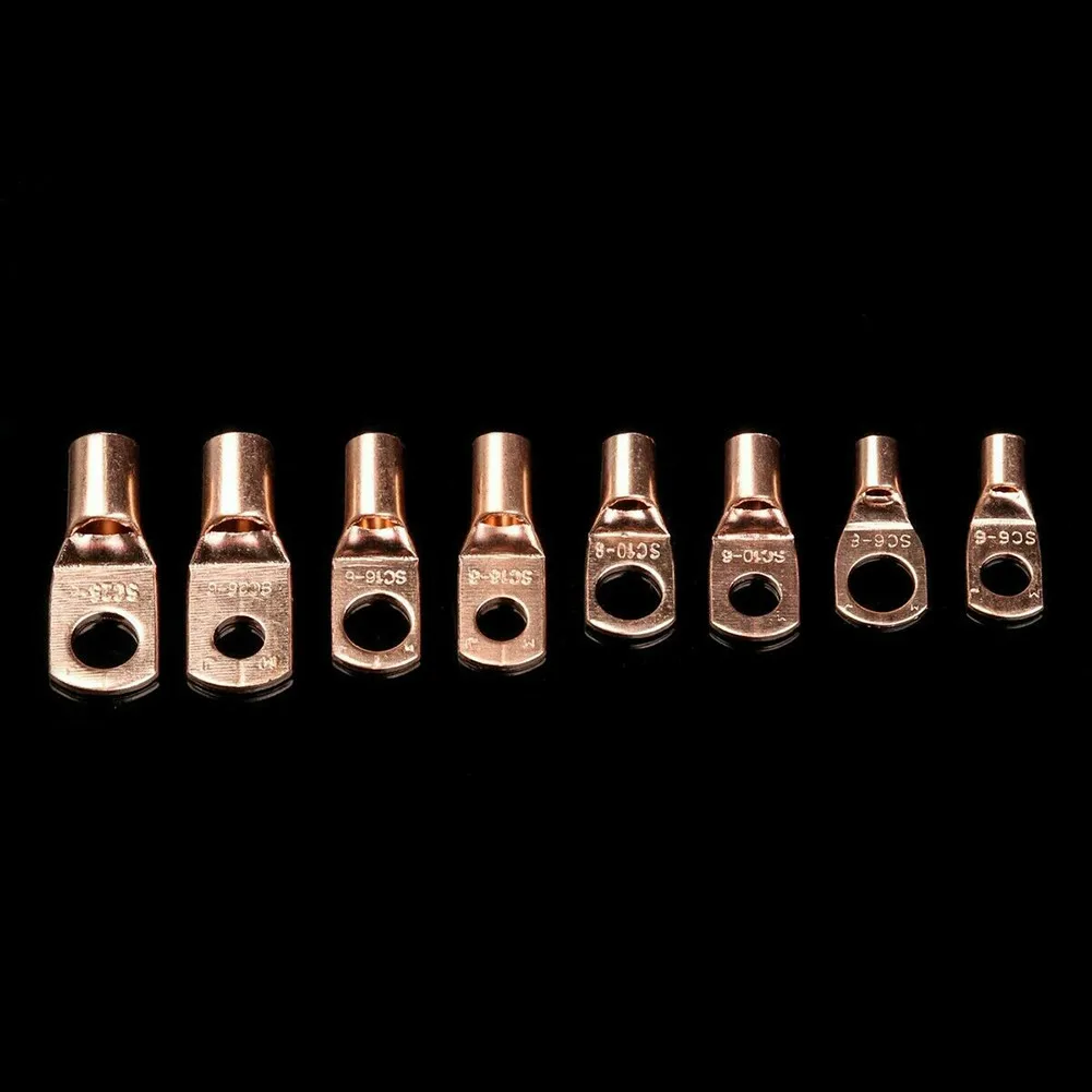 60pcs Copper Tube Terminals Battery Welding Cable Lug Ring Crimp Connectors Kit Ring Terminal With Junction Box Lug
60pcs Copper Tube Terminals Battery Welding Cable Lug Ring Crimp Connectors Kit Ring Terminal With Junction Box Lug