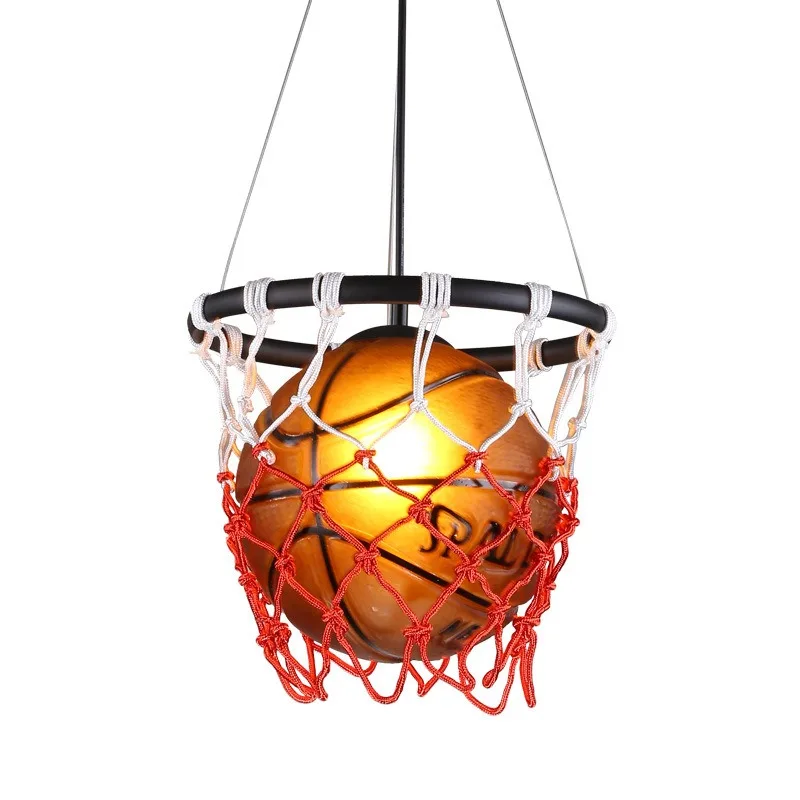 

American Retro Basketball Chandelier Creative and Personalized Restaurant Sports Themed Clothing Store Decorative Chandelier