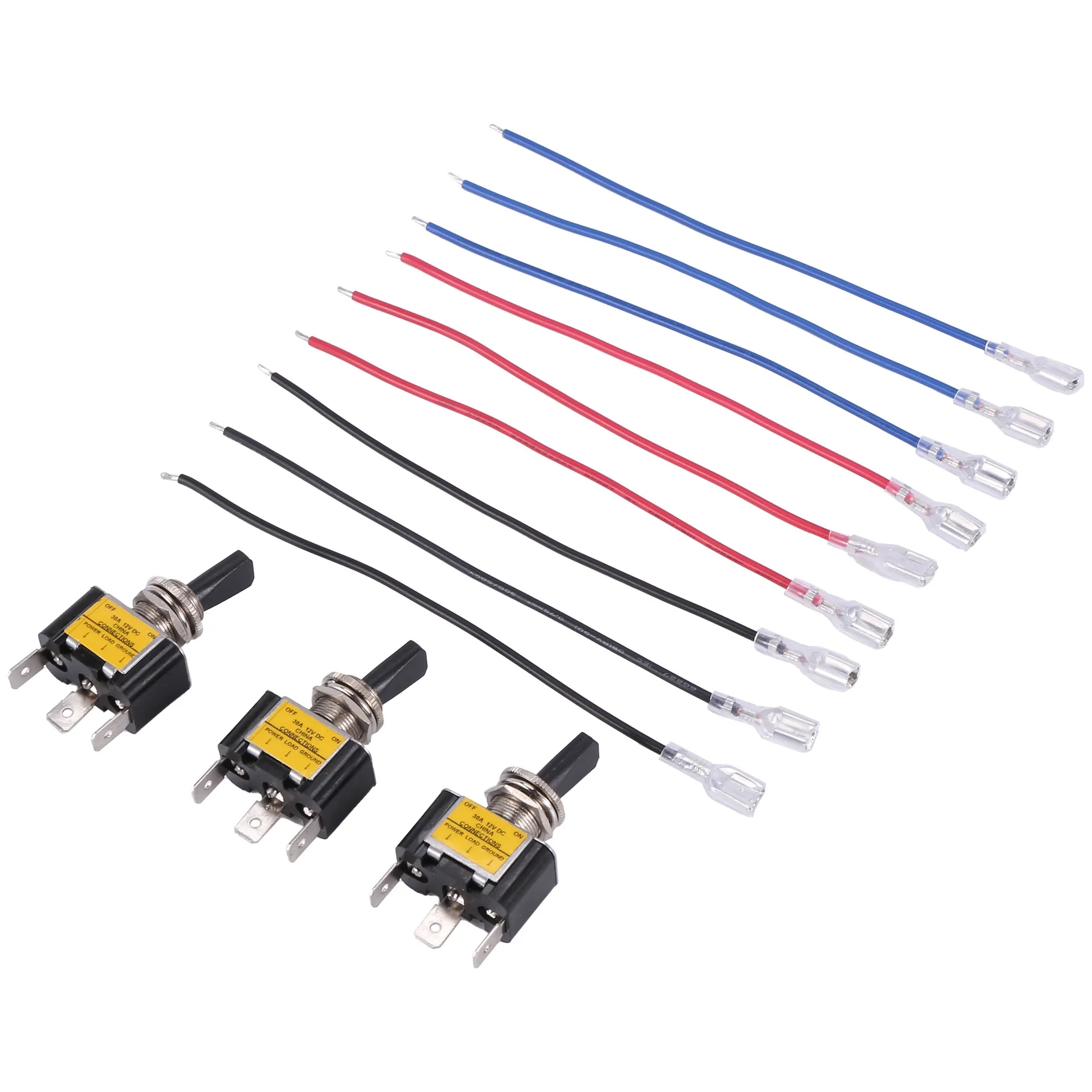 3PCS ON Off Rocker Lighted Toggle Switch 30A 12V DC SPST 2 Position 3 Pin Blue LED Light Wired for Car Boat Automotive
3PCS ON Off Rocker Lighted Toggle Switch 30A 12V DC SPST 2 Position 3 Pin Blue LED Light Wired for Car Boat Automotive