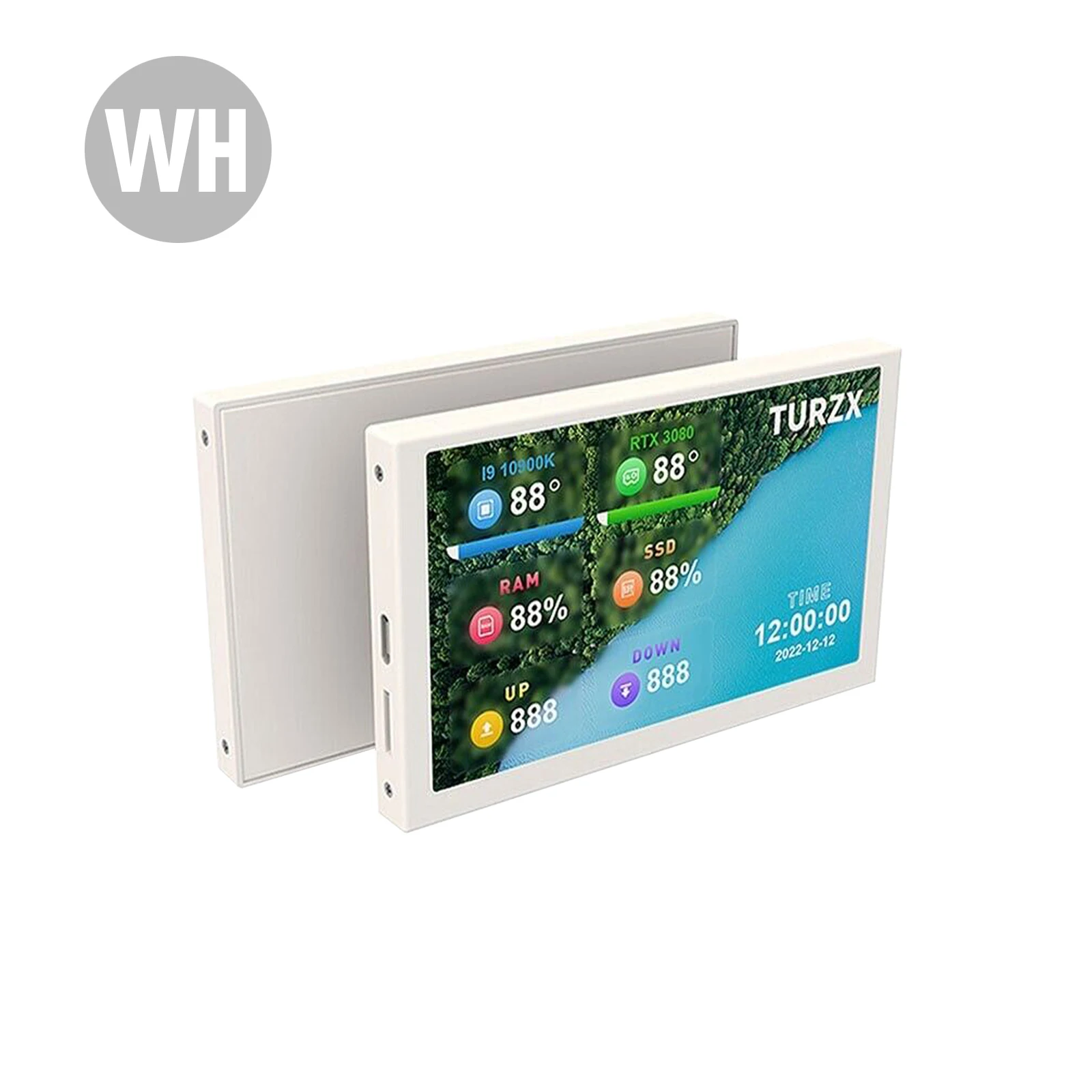 Generic 5 Inch 800x480 IPS USBC Computer Case Secondary Screen PC CPU RAM HDD Display TypeC