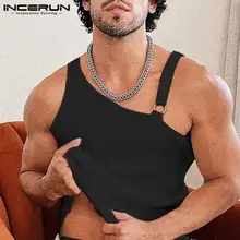 Sexy Leisure Sleeveless Waistcoat New Men Solid Comfortable Vests Fashion Casual Style Male Strappy Tank Tops 2022 S-5XL INCERUN
Sexy Leisure Sleeveless Waistcoat New Men Solid Comfortable Vests Fashion Casual Style Male Strappy Tank Tops 2022 S-5XL INCERUN