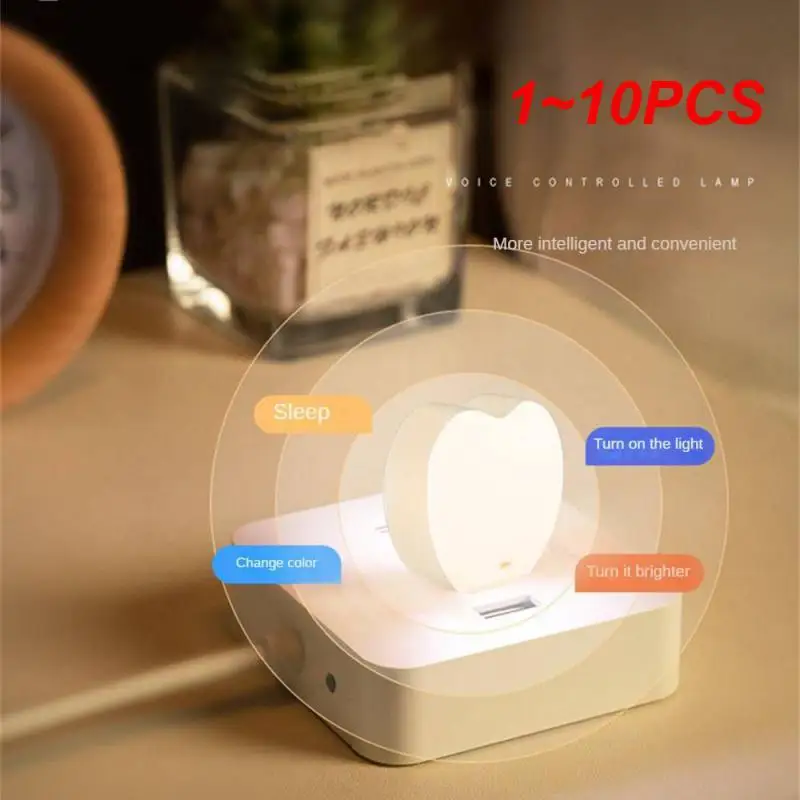 1~10PCS Smart Voice Night Light Desk Bedroom Voice Controlled Led Voice Light Mini USB Small Light USB Plug Lamp Mini Night
1~10PCS Smart Voice Night Light Desk Bedroom Voice Controlled Led Voice Light Mini USB Small Light USB Plug Lamp Mini Night