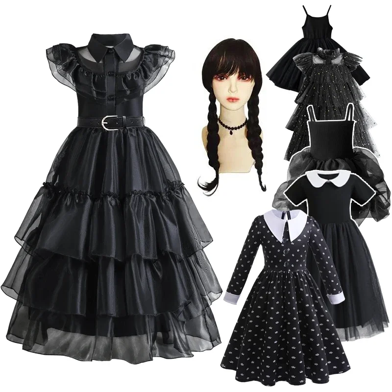 Fancy Cosplay Dress for Girl Kids Movie Wed Cosplay Costumes Halloween Party Black Gothic Dresses 3-12 Years Old
Fancy Cosplay Dress for Girl Kids Movie Wed Cosplay Costumes Halloween Party Black Gothic Dresses 3-12 Years Old