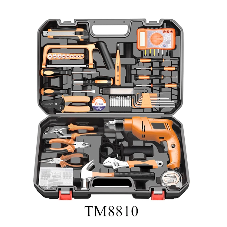 56PCS Electrical Toolbox Drill Kit MultiFunctional Impact Drill Combination Power Household Repair Tools Set
56PCS Electrical Toolbox Drill Kit MultiFunctional Impact Drill Combination Power Household Repair Tools Set