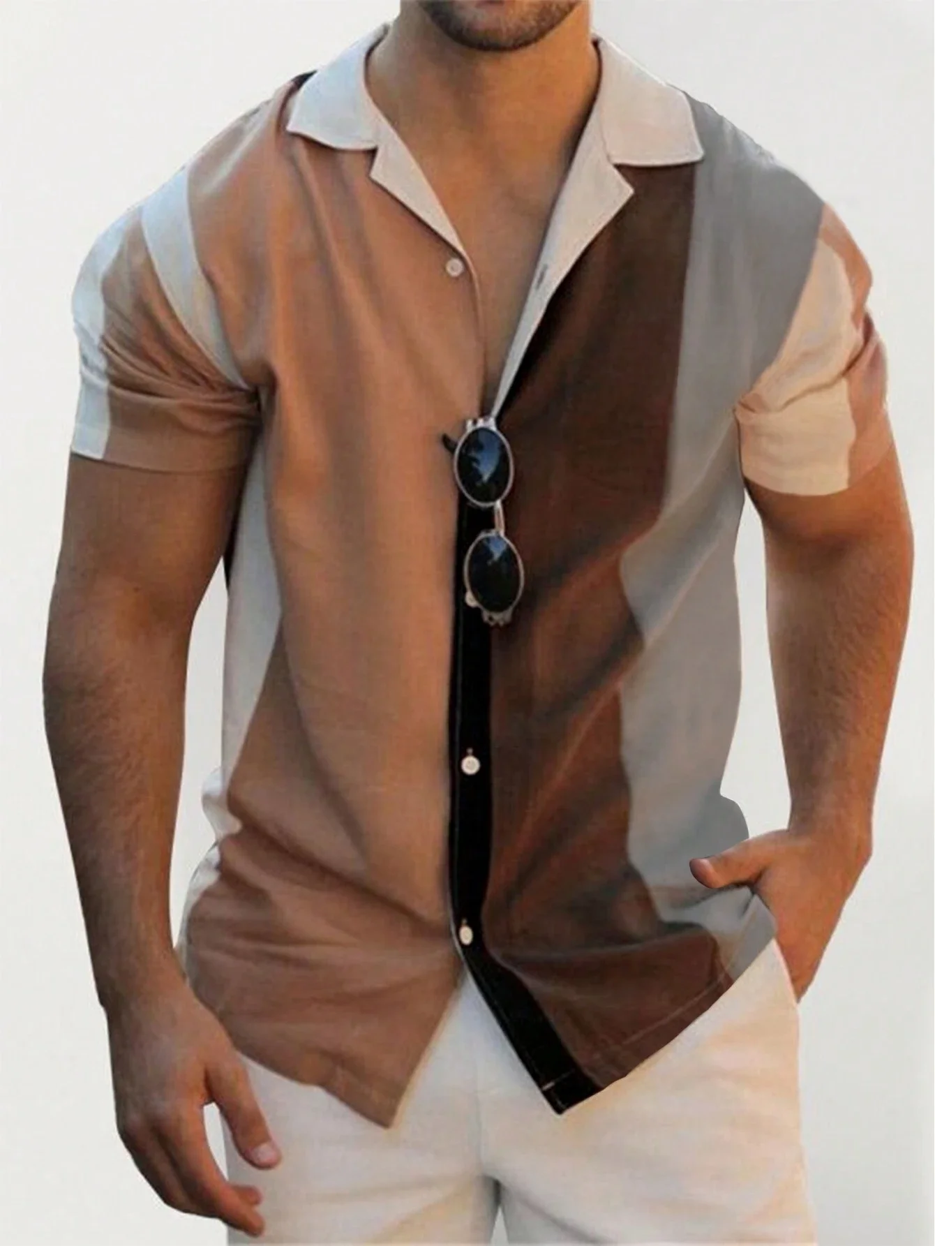 New 3D men's woven fashion daily leisure beach surfing holiday high-definition printing slim fit short sleeved shirt
New 3D men's woven fashion daily leisure beach surfing holiday high-definition printing slim fit short sleeved shirt