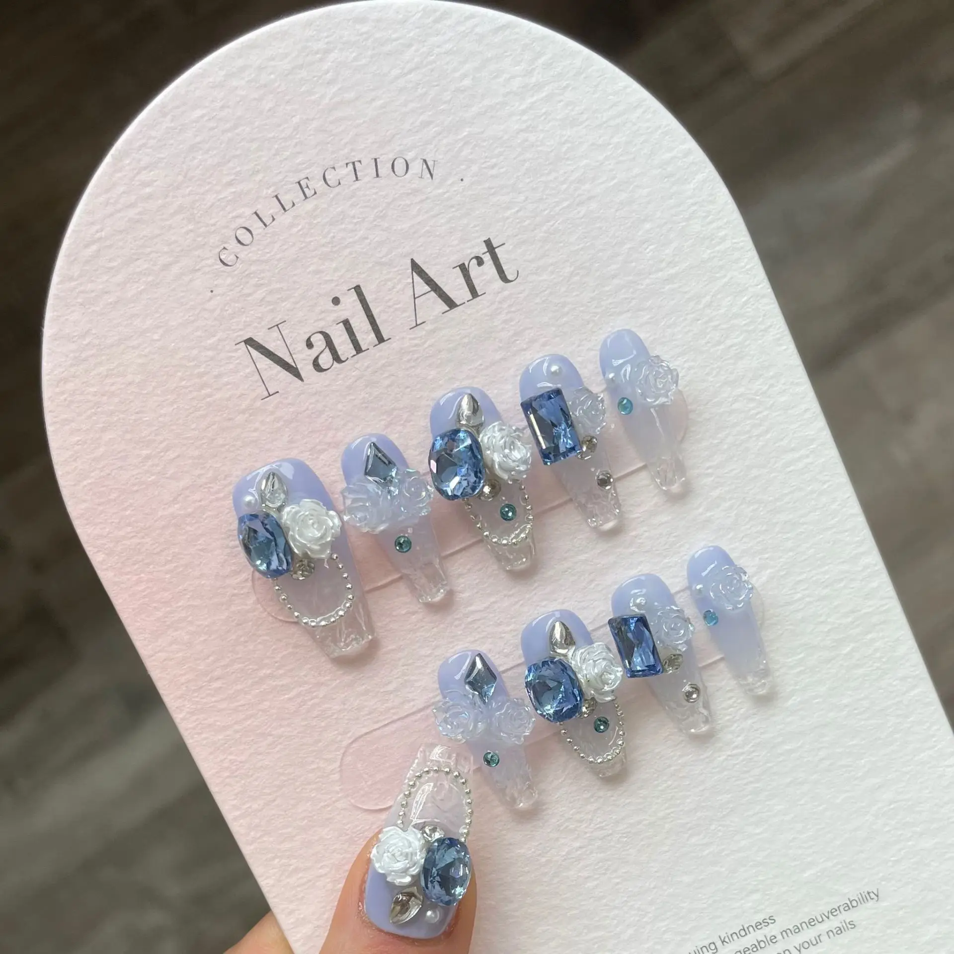 Handmade fake nail decoration cute design fake nail acrylic wearing nail full coverage nail tip girls repeatedly use
Handmade fake nail decoration cute design fake nail acrylic wearing nail full coverage nail tip girls repeatedly use