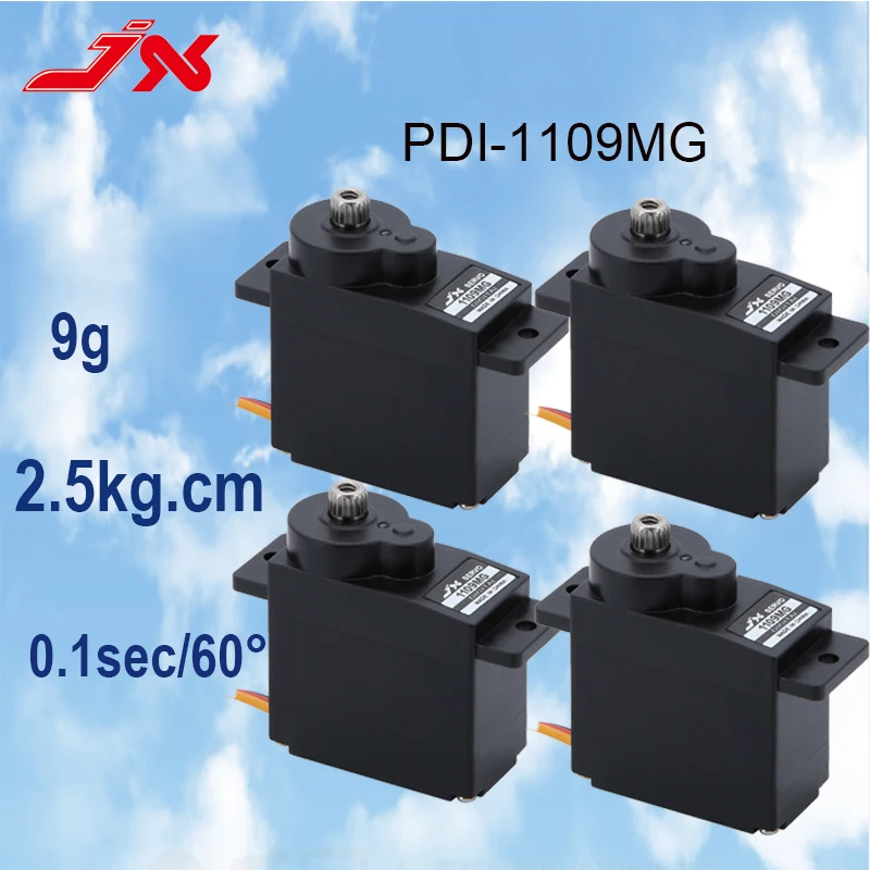 

Jx RC Servo Pdi-1109Mg 2,5 кг 9 г мини металлическая Шестерня цифровой сервопривод для радиоуправляемой модели с фиксированным крылом Airplan 1/18 автомобиль Лодка робот рука Вертолет