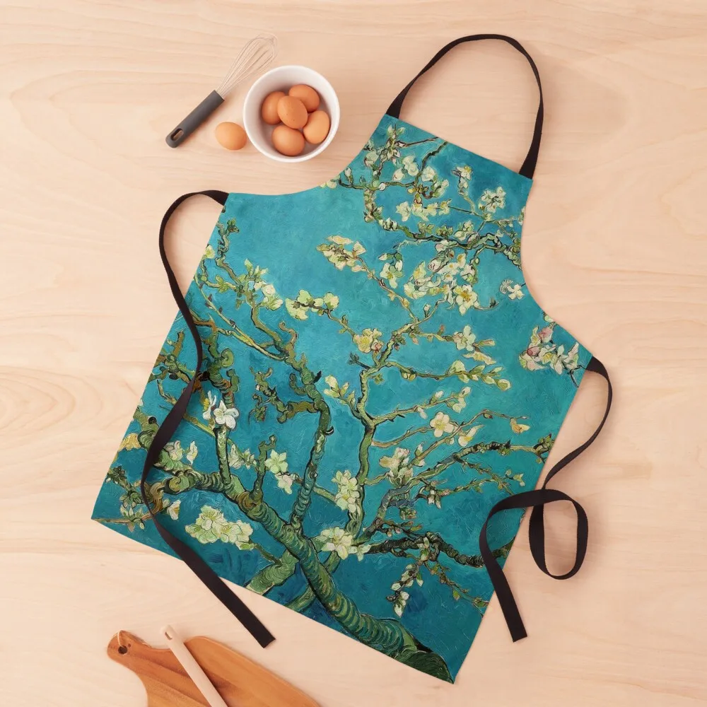 

Vincent Van Gogh Blossoming Almond Tree Apron men's barbecue Waterproof women for kitchen useful Apron