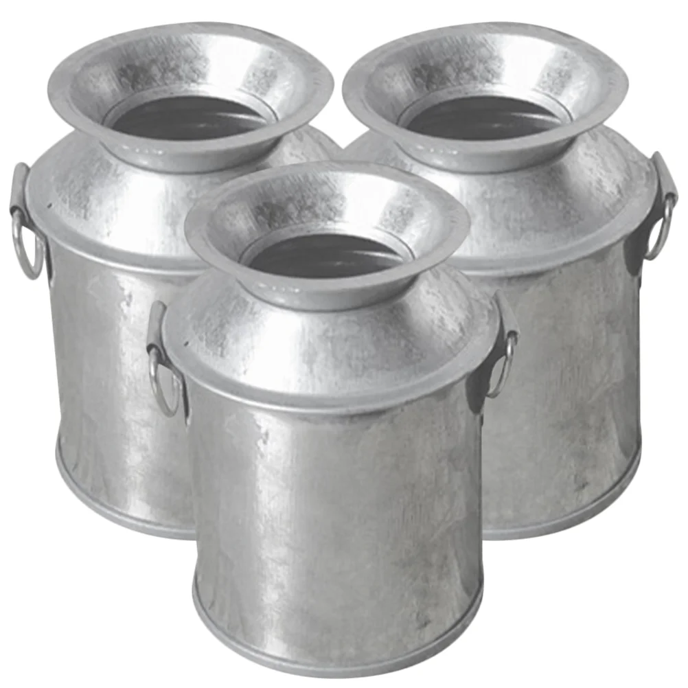 3 Pcs Succulent Flower Pot Small Vase Iron Vases Desktop Accessories Milk Can Tiny House Decorating Ideas Wrought Tabletop
3 Pcs Succulent Flower Pot Small Vase Iron Vases Desktop Accessories Milk Can Tiny House Decorating Ideas Wrought Tabletop