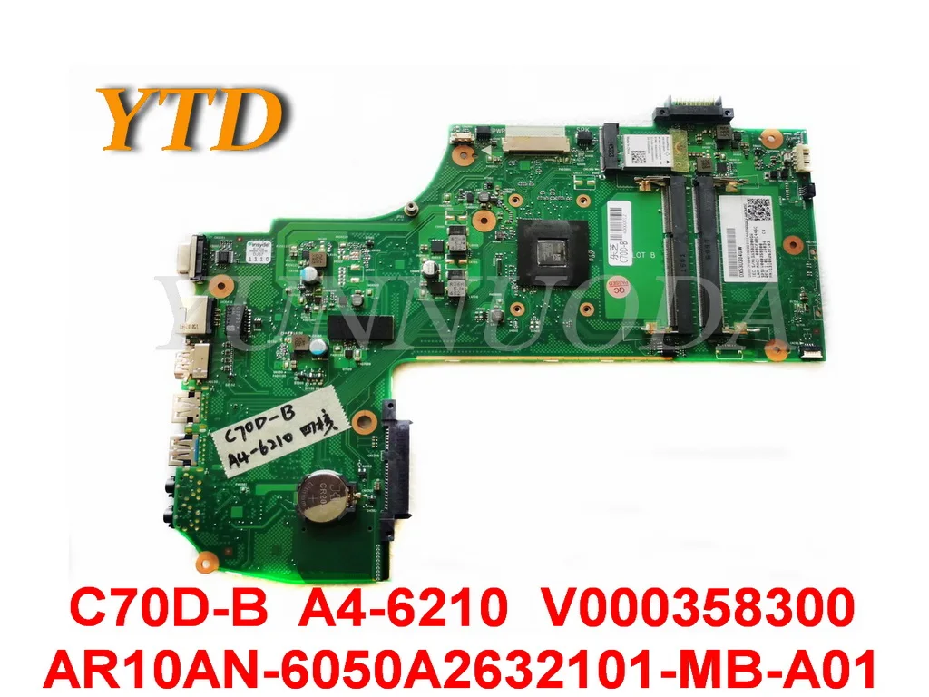 Original for Toshiba C70D-B laptop motherboard C70D-B A4-6210 V000358300 AR10AN-6050A2632101-MB-A01 tested good free shipping
Original for Toshiba C70D-B laptop motherboard C70D-B A4-6210 V000358300 AR10AN-6050A2632101-MB-A01 tested good free shipping