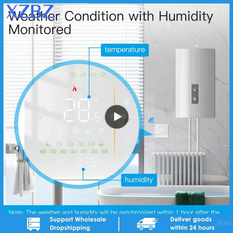 WiFi Water/Electric Floor Heating Thermostat Water Gas Boiler Temperature Control Tuya/Smart APP Alexa Voice
WiFi Water/Electric Floor Heating Thermostat Water Gas Boiler Temperature Control Tuya/Smart APP Alexa Voice
