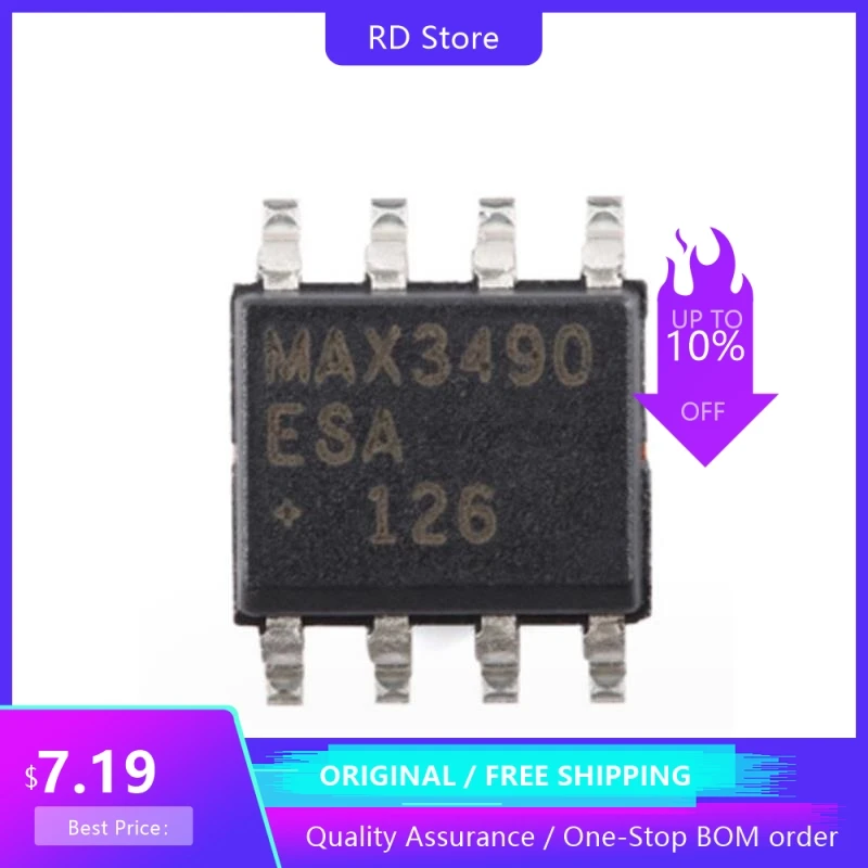 10PCS MAX3490ESA+T PATCH SOP-8 RS-485/RS-422 Transceiver chip Interface Free Shipping
10PCS MAX3490ESA+T PATCH SOP-8 RS-485/RS-422 Transceiver chip Interface Free Shipping