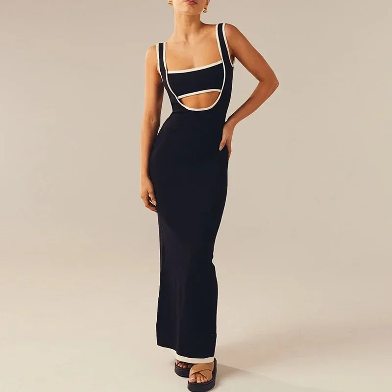 Fashion Strap Dress for Women's Knitted Sleeveless Open Back Tube Top Long Skirt Sexy Tight Fitting Suspender Women's Vest YDL09
Fashion Strap Dress for Women's Knitted Sleeveless Open Back Tube Top Long Skirt Sexy Tight Fitting Suspender Women's Vest YDL09