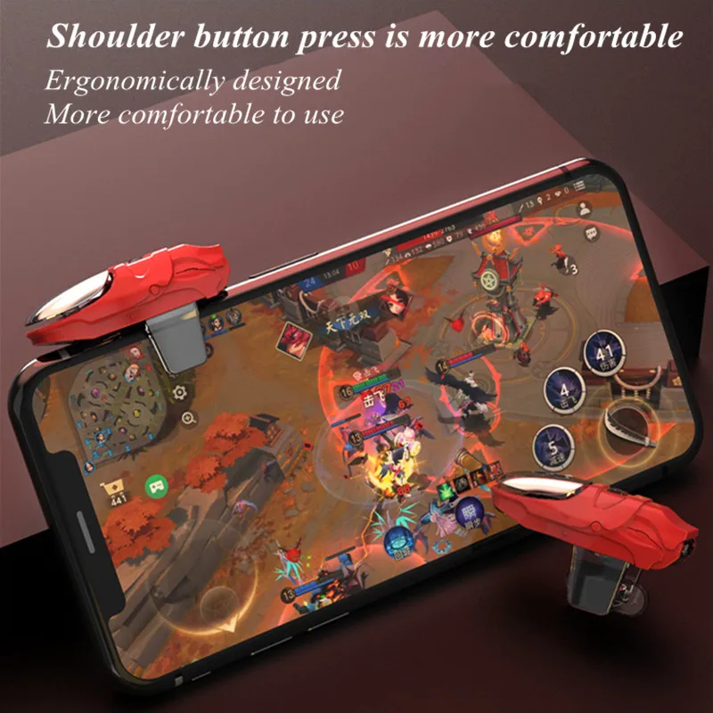 TH20 Mobile Phone Bluetooth-compatible Gaming Accessories for PUBG Gamepad Controller Joystick Trigger Aim Shooting Alloy Button
TH20 Mobile Phone Bluetooth-compatible Gaming Accessories for PUBG Gamepad Controller Joystick Trigger Aim Shooting Alloy Button
