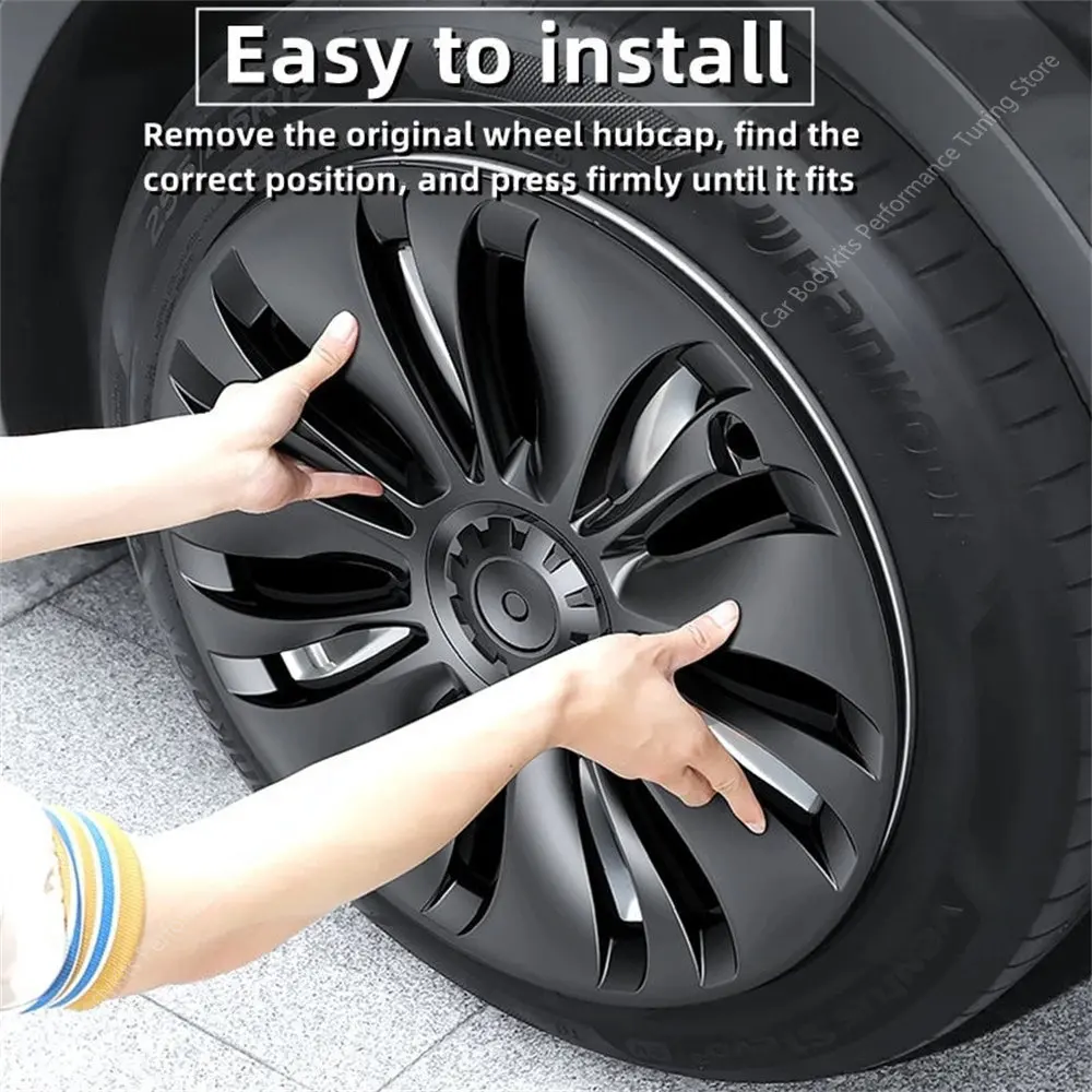 For Tesla Model Y 4Pcs 19 inch Hub Cap Covers Replacement Performance Wheel Cap Automobile Hubcap Full Cover Y 2021-2023 Mod
For Tesla Model Y 4Pcs 19 inch Hub Cap Covers Replacement Performance Wheel Cap Automobile Hubcap Full Cover Y 2021-2023 Mod