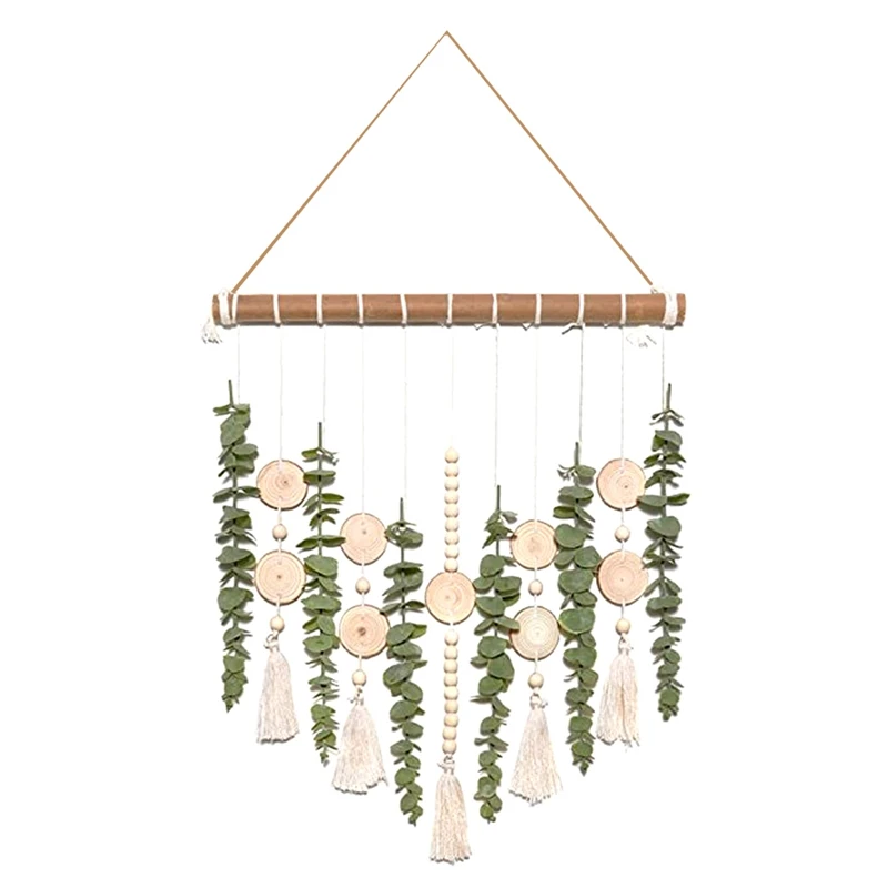 Eucalyptus Wall Garland Ornament With Wooden Beads Eucalyptus Plants With Wooden Stick For Home Decor
Eucalyptus Wall Garland Ornament With Wooden Beads Eucalyptus Plants With Wooden Stick For Home Decor