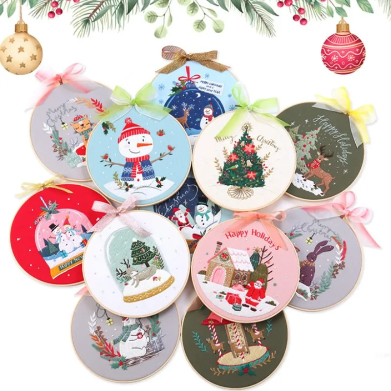 Christmas DIY Embroidery Set Material Pack Tool Set Cross Embroidery Hand Embroidery Entry Set Crochet Knitting Accessories
Christmas DIY Embroidery Set Material Pack Tool Set Cross Embroidery Hand Embroidery Entry Set Crochet Knitting Accessories