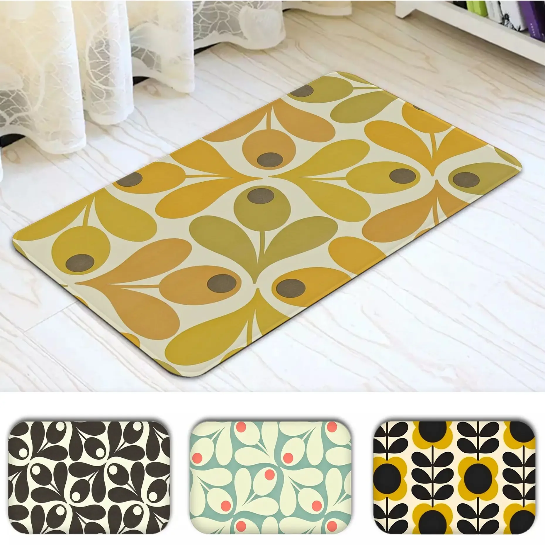 Orla Kiely Leaf Flower Entrance Door Mat Rectangle Anti-slip Home Soft Badmat Front Door Indoor Outdoor Mat Bedside Mats
Orla Kiely Leaf Flower Entrance Door Mat Rectangle Anti-slip Home Soft Badmat Front Door Indoor Outdoor Mat Bedside Mats