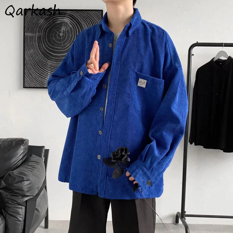 Jackets Women Unisex Solid Simple Korean Style Teens Fashion Casual All-match Pockets Long-Sleeve Single Breasted Loose Corduroy
Jackets Women Unisex Solid Simple Korean Style Teens Fashion Casual All-match Pockets Long-Sleeve Single Breasted Loose Corduroy