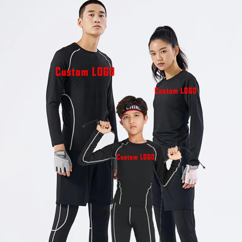 DIY Custom LOGO Men's Child Women Family Running Sportswear Gym Jogging Thermo Compression FitnessQuick-drying Tights Track Suit
DIY Custom LOGO Men's Child Women Family Running Sportswear Gym Jogging Thermo Compression FitnessQuick-drying Tights Track Suit