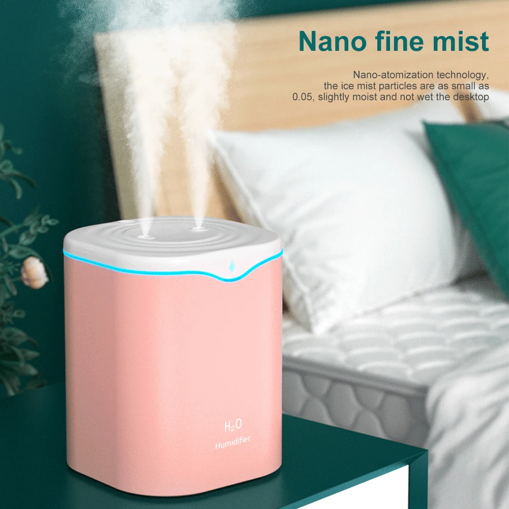 Newest-2200ML Double Nozzle USB Air Humidifier Large Oil Aromatherapy Diffuser Cool Mist Maker Fogger for Home Office
Newest-2200ML Double Nozzle USB Air Humidifier Large Oil Aromatherapy Diffuser Cool Mist Maker Fogger for Home Office