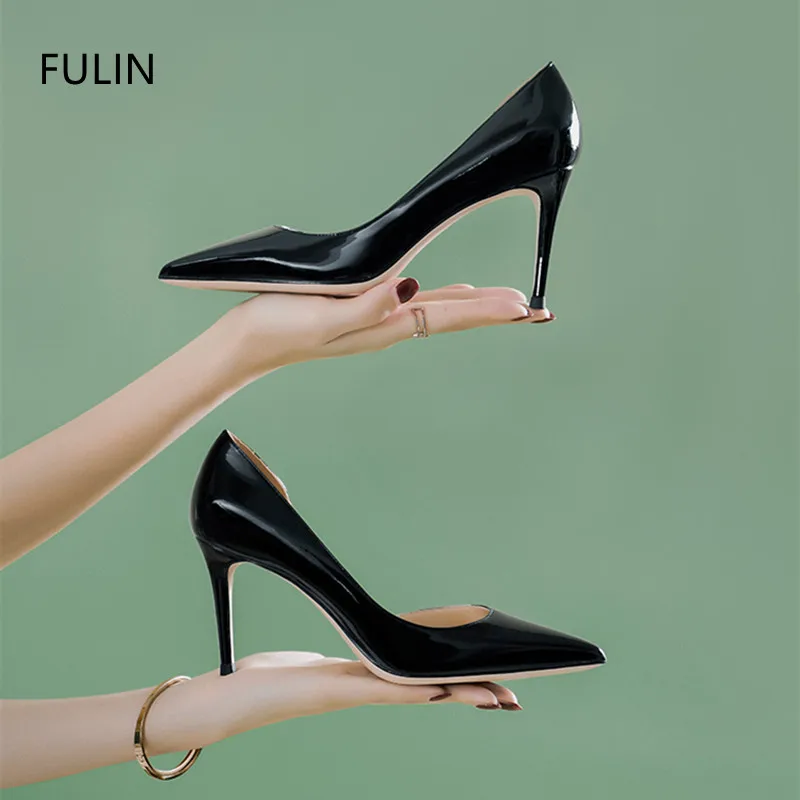Summer 2022 Classic Black Thin Heel High Heels Shoes Woman Pumps Patent Leather Pointed Toe Ladies Stiletto Sexy Wedding Shoes
Summer 2022 Classic Black Thin Heel High Heels Shoes Woman Pumps Patent Leather Pointed Toe Ladies Stiletto Sexy Wedding Shoes