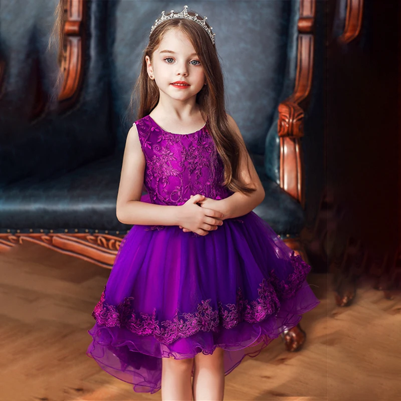 Embroidery Appliques Lace Flower Girl Dress O-neck Sleeveless Banquet Princess Gowns Puffy Bow Wedding Christmas Gown for Kids
Embroidery Appliques Lace Flower Girl Dress O-neck Sleeveless Banquet Princess Gowns Puffy Bow Wedding Christmas Gown for Kids