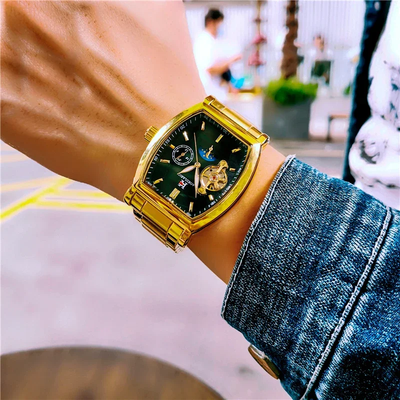 AOKULASIC Top Brand Fashion Mechanical Watch Men Sport Waterproof Automatic Watches Mens Military Tonneau Relogio Masculino
AOKULASIC Top Brand Fashion Mechanical Watch Men Sport Waterproof Automatic Watches Mens Military Tonneau Relogio Masculino