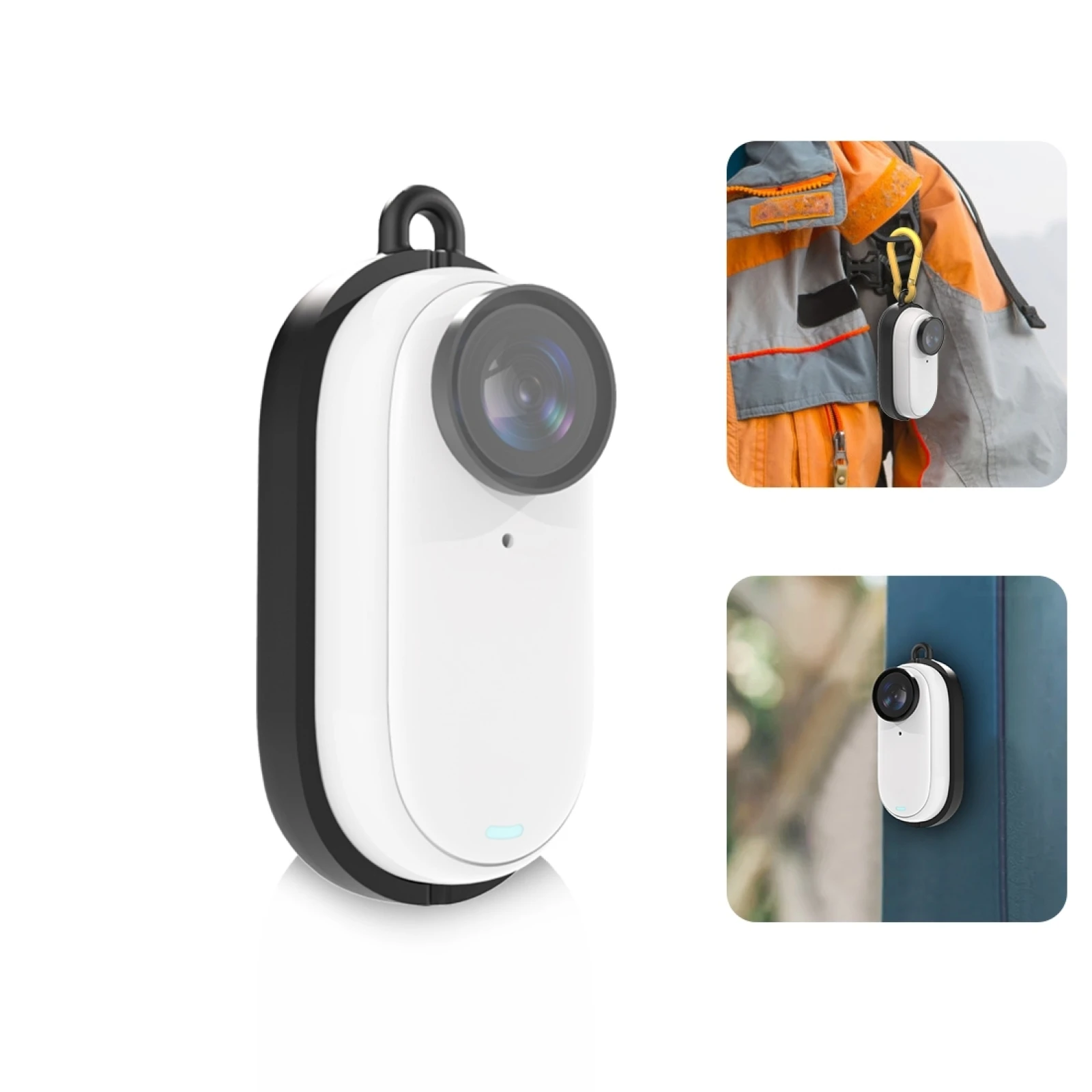 For Insta360 GO 3 Body Magnetic Plastic Protective Frame Cage with Carabiner 
For Insta360 GO 3 Body Magnetic Plastic Protective Frame Cage with Carabiner