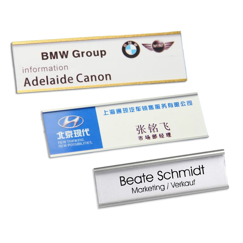 Aluminium alloy Pin/Magnetic Style Office Name Holder Tag,Metal Material Strong Magnetic more Fastener Brooch Name ID Tag Badge
Aluminium alloy Pin/Magnetic Style Office Name Holder Tag,Metal Material Strong Magnetic more Fastener Brooch Name ID Tag Badge