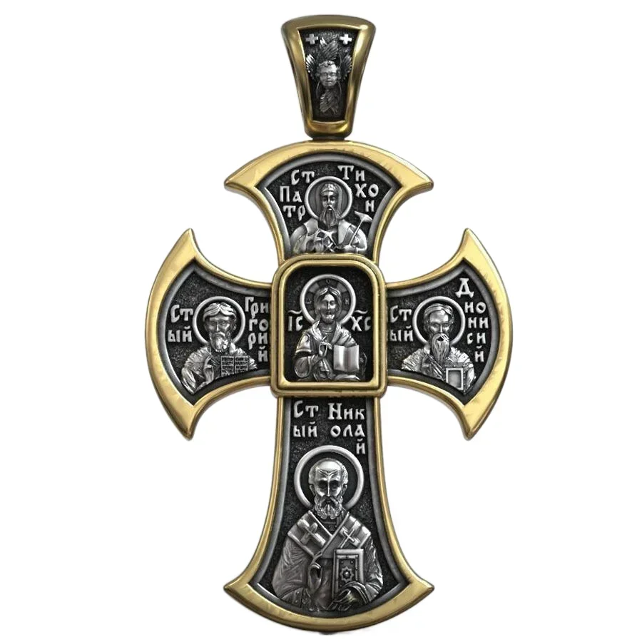 

12 г, Иисус Христа, православный крест, рельефное Религиозное искусство, кулон из серебра 925 пробы