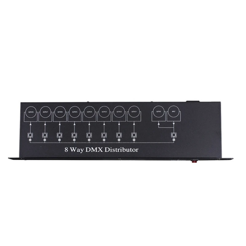8CH DMX Splitter DMX512 Light Stage Lights Signal Amplifier Splitter 8 Way DMX Distributor EU Plug
8CH DMX Splitter DMX512 Light Stage Lights Signal Amplifier Splitter 8 Way DMX Distributor EU Plug