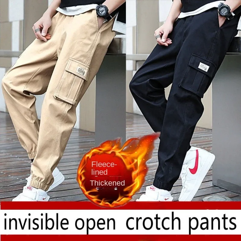 Invisible seamless open crotch pants, youth plush workwear pants, loose fitting leggings for young people, essential tool for
Invisible seamless open crotch pants, youth plush workwear pants, loose fitting leggings for young people, essential tool for
