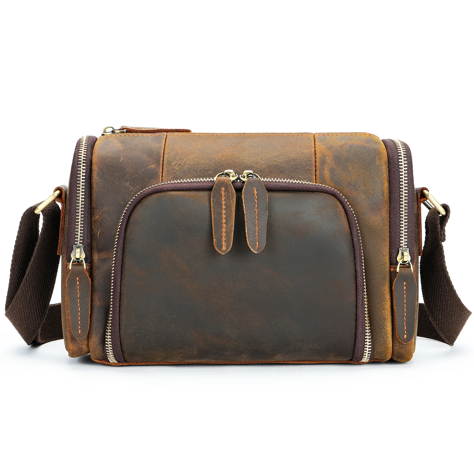 Vintage Crazy Horse Real Leather Handbag Men's Crossbody Shoulder Bags Cow Leather Business Male Messenger Bag 7.9 Inch Ipad Bag
Vintage Crazy Horse Real Leather Handbag Men's Crossbody Shoulder Bags Cow Leather Business Male Messenger Bag 7.9 Inch Ipad Bag