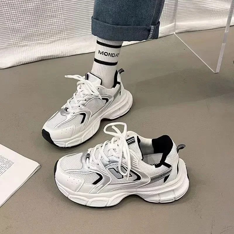 Women's Luxury Thick Sole Sneakers Fashion Casual Shoes Sneakers Women's Mesh Breathable Thick Sole Tennis Vulcanized Shoes
Women's Luxury Thick Sole Sneakers Fashion Casual Shoes Sneakers Women's Mesh Breathable Thick Sole Tennis Vulcanized Shoes