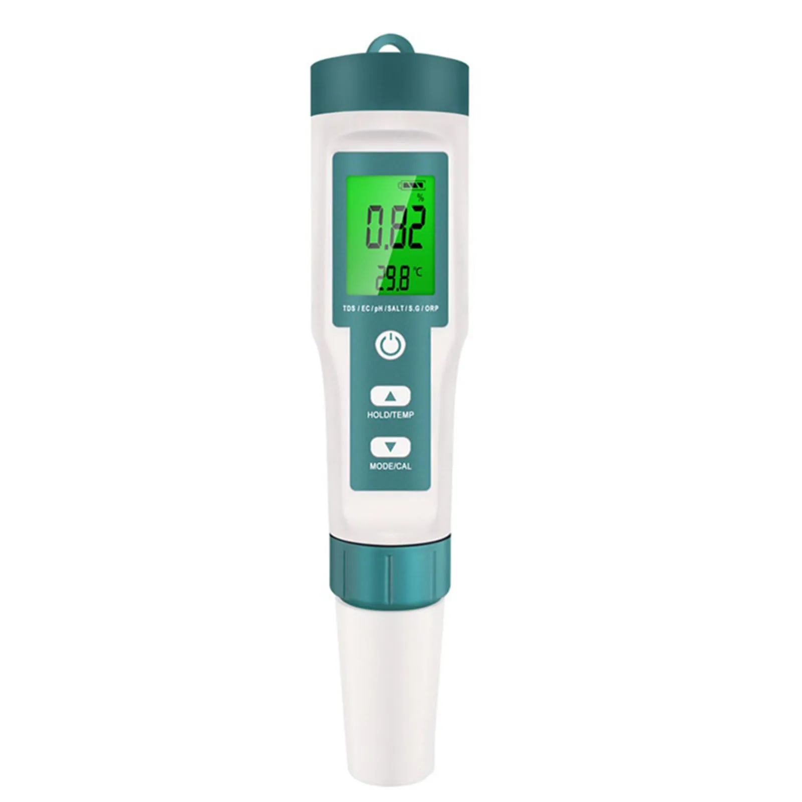 Water Quality 7 In 1 Tester Pen High-sensitivity 7 In 1 LCD Backlight PH/ORP/EC/TEMP/SALT/SG Portable Tester Meter Top
Water Quality 7 In 1 Tester Pen High-sensitivity 7 In 1 LCD Backlight PH/ORP/EC/TEMP/SALT/SG Portable Tester Meter Top