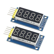 2Pcs 4 Digit Digital Tube Display Module LED Brightness Adjustable With Clock Point LED Display
2Pcs 4 Digit Digital Tube Display Module LED Brightness Adjustable With Clock Point LED Display